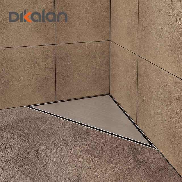 Drenaje lineal de piso de ducha triangular